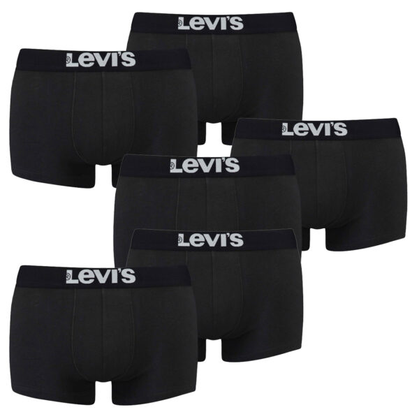 6er Pack Levis Men Solid Basic Trunk Boxershorts Unterhose Pant Unterwäsche