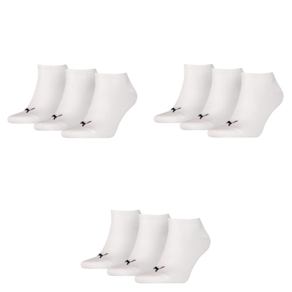 9 Paar Puma Sneaker Invisible Socken Gr. 35 - 49 Unisex für Damen Herren Füßling...