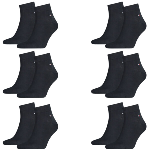 12 Paar TOMMY HILFIGER Quarter Socken Gr. 39 - 46 Herren Business Sneaker Socken