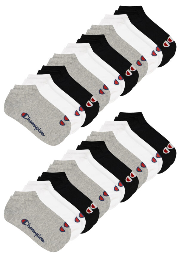 18 Paar Champion Sneaker Socken Gr. 35 - 46 Unisex Sneaker Kurzsocken