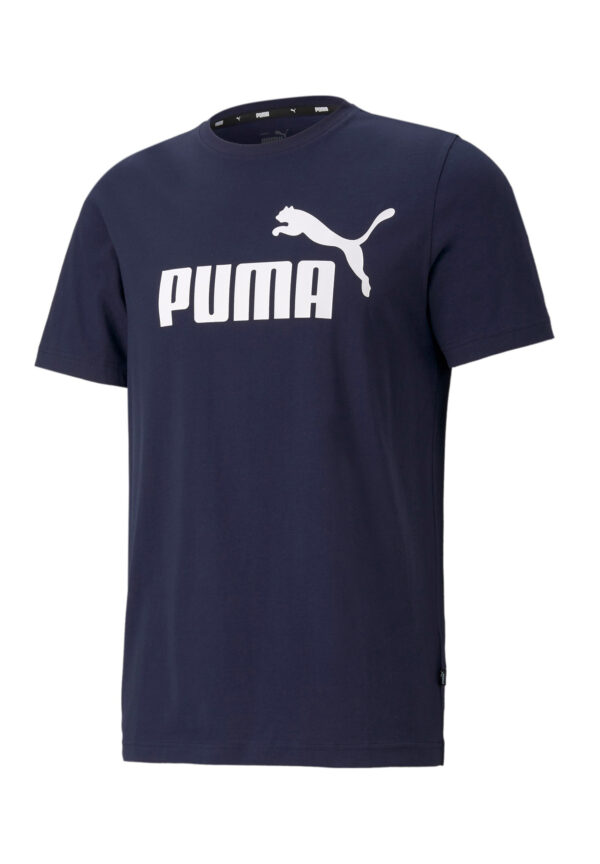 PUMA Herren ESS Essential Logo Tee T-Shirt 586666 06 blau