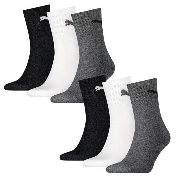 6 Paar Puma Socken Short Crew Sportsocken Tennis Socken Gr. 35 - 49 Unisex