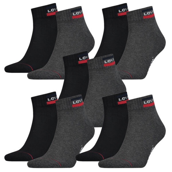 10 Paar Levis 144NDL Mid Cut SPRTWR L Unisex Socken Strümpfe 902011001