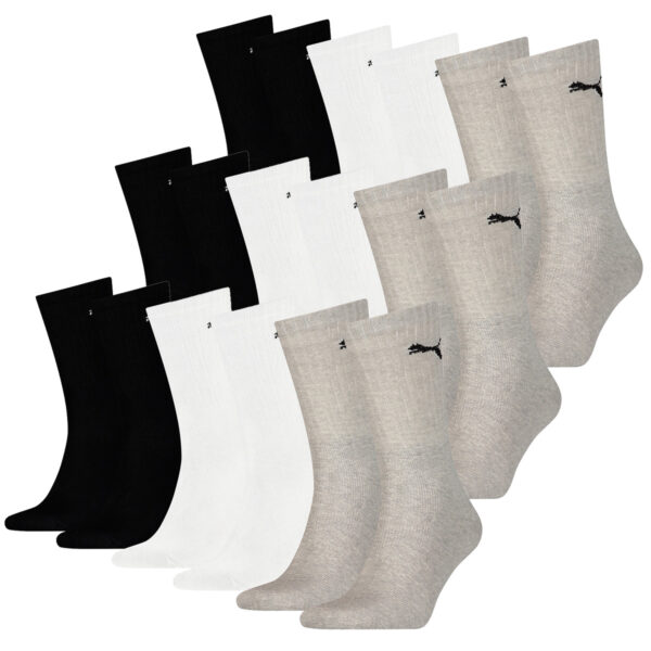 18 Paar Puma Socken Cush Crew Sportsocken Tennis Socken Unisex