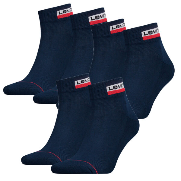 6 Paar Levis 144NDL Mid Cut SPRTWR L Unisex Socken Strümpfe 902011001