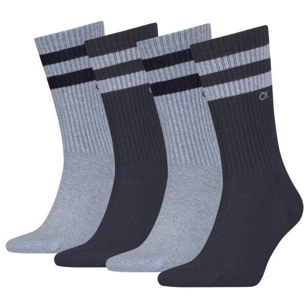 4 Paar Calvin Klein Stripes Herren Sportsocken Tennissocken