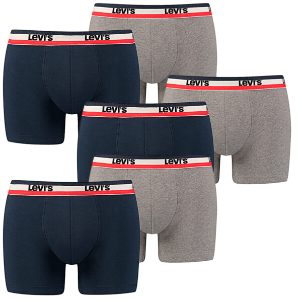 6 er Pack Levis Boxer Brief Boxershorts Men Herren Unterhose Pant Unterwäsche