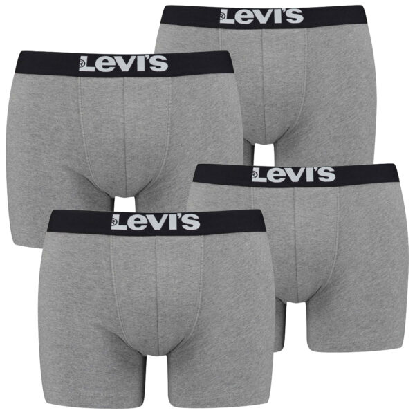 4er Pack Herren Levis Solid Basic Boxer Brief Boxershorts Unterwäsche Pants