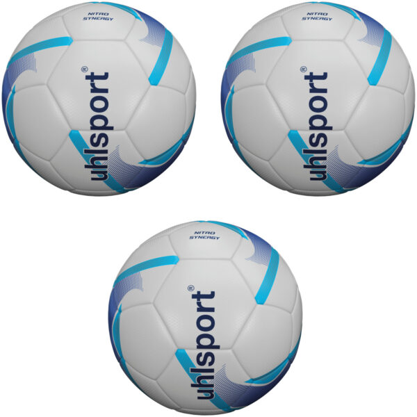 3 Uhlsport NITRO SYNERGY Fussbälle für Kunstrasen und Naturrasen 100166701