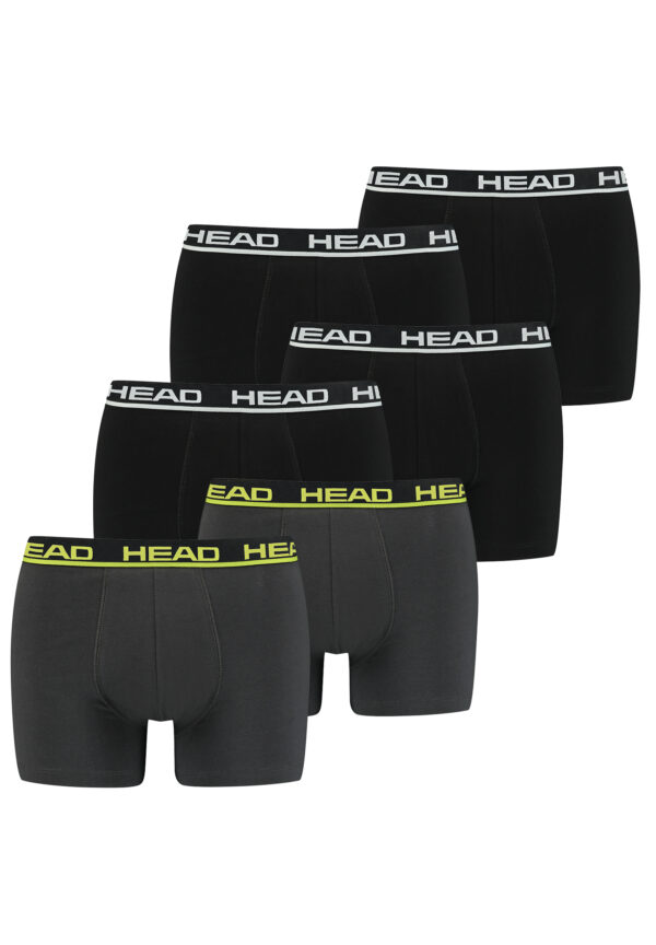 Head Herren Basic Boxer Pant Shorts Unterwäsche Unterhose 6 er Pack