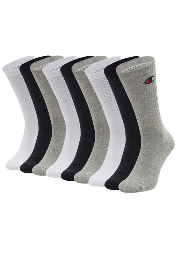 9 Paar Champion Crew Socken Gr. 35 - 46 Unisex Tennissocken U24558