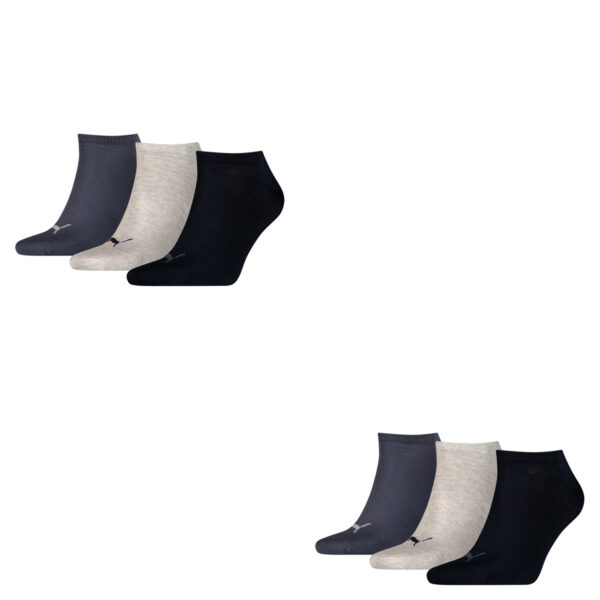 6 Paar Puma Sneaker Invisible Socken Gr. 35 - 49 Unisex für Damen Herren Füßling...