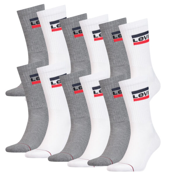 12 Paar Levis 144NDL Regular Cut SPR Unisex Socken Strümpfe 902012001