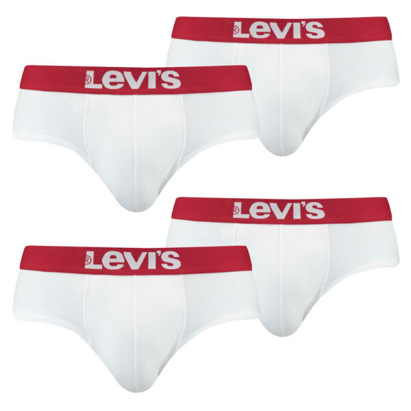 Levis Herren Basic Brief Slip Unterwäsche im Vorteilspack (4er Pack)