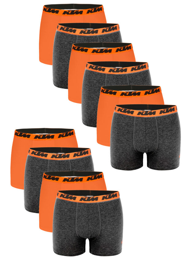 KTM by FREEGUN Boxershorts für Herren Unterwäsche Pant Men´s Boxer 10 er Pack