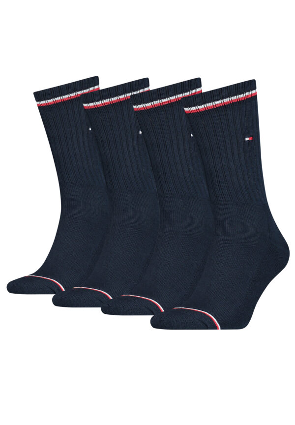 4 Paar TOMMY HILFIGER Herren ICONIC Socken Gr. 39 - 49 Tennis Socken