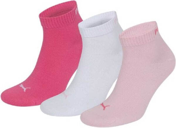 3 Paar Puma Sneaker Quarter Socken Gr. 35 - 49 Unisex für Damen Herren Füßlinge