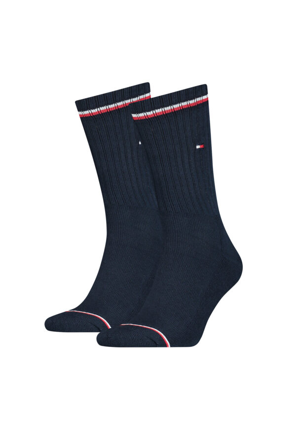 2 Paar TOMMY HILFIGER Herren ICONIC Socken Gr. 39 - 49 Tennis Socken