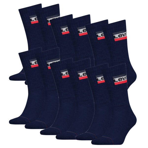 12 Paar Levis 144NDL Regular Cut SPR Unisex Socken Strümpfe 902012001