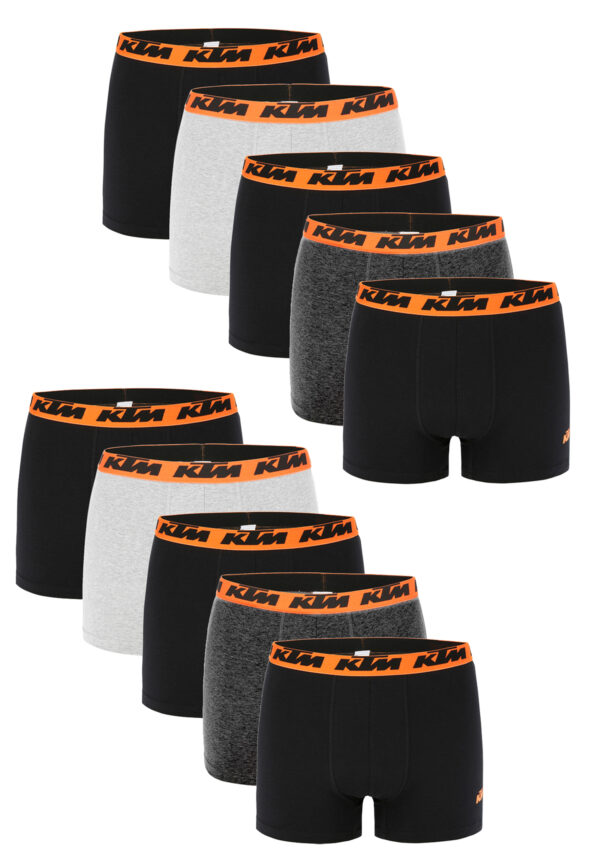 KTM by FREEGUN Boxershorts für Herren Unterwäsche Pant Men´s Boxer 10 er Pack