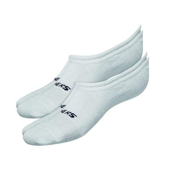 2 Paar Skechers Unisex Footies Mesh Ventilation Socken SK44008