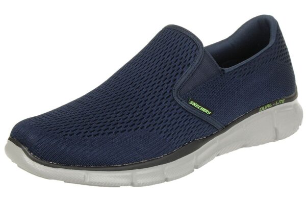 Skechers Equalizer Double Play Herren Slipper Mokassin Slip On NVY