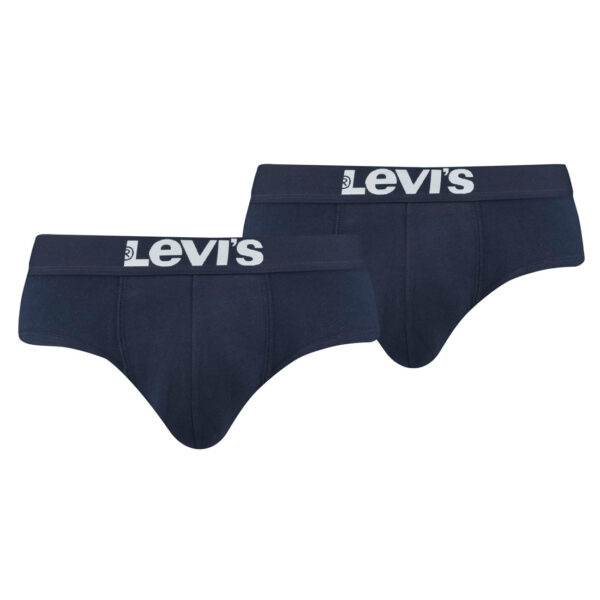 2er Pack Levis Men Solid Basic Brief Shorts Slip Herren Unterhose Pant Unterwäsc...