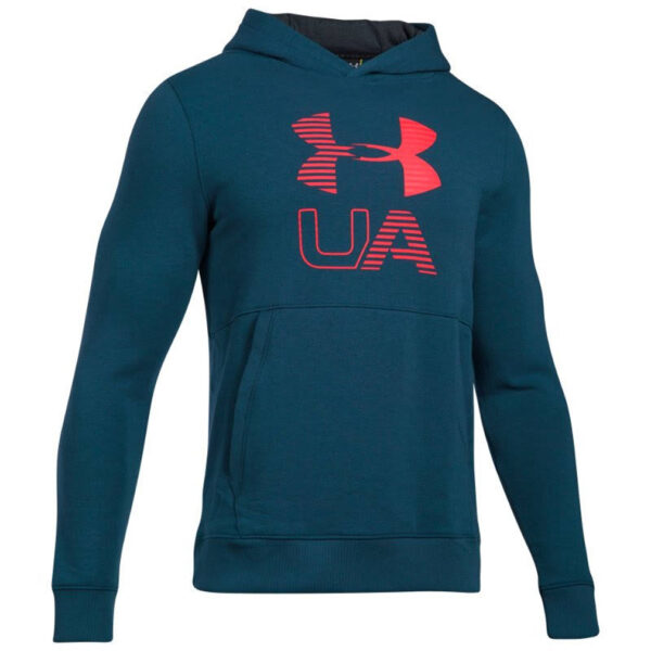 Under Armour Threadborne Graphic Hoody Herren Sweatshirt Kapuzen Hoodie blau