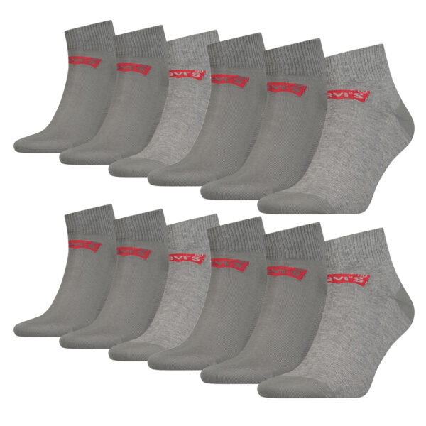 12 Paar Levis 168SF Mid Cut Unisex Socken Sneakersocken Strümpfe 903051001