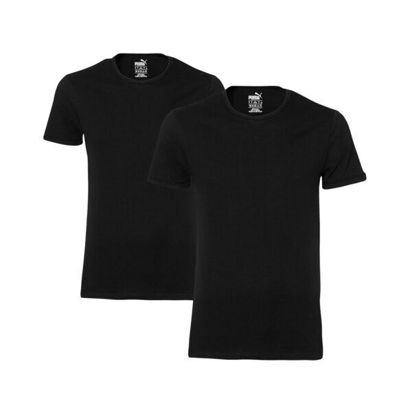 2 er Pack Puma Basic Crew T-Shirt Men Herren Unterhemd Rundhals