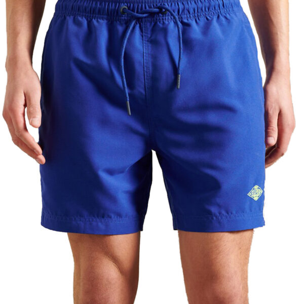 Superdry Herren Venice Swim Short Schwimmhose Badeshorts M3010101A Blau