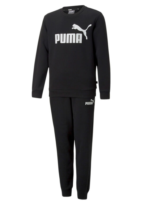 Puma No1 LOGO Sweat Suit FL B Kinder Unisex Jogginganzug 670884 01 schwarz