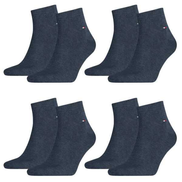 8 Paar TOMMY HILFIGER Quarter Socken Gr. 39 - 46 Herren Business Sneaker Socken