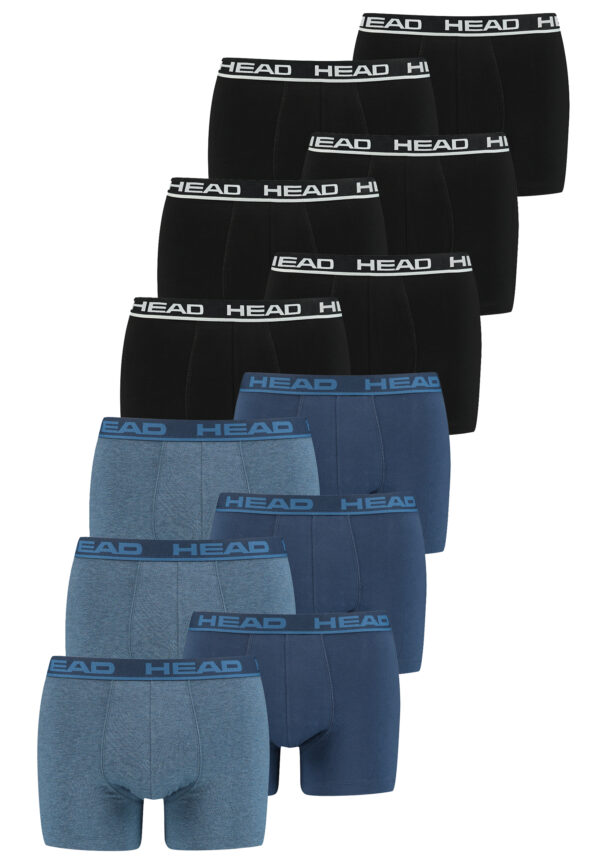 Head Herren Basic Boxer Pant Shorts Unterwäsche Unterhose 12 er Pack