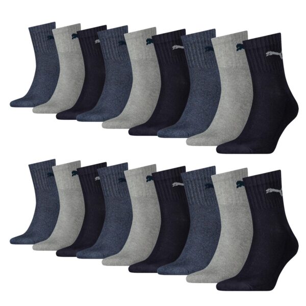 18 Paar Puma Socken Short Crew Sportsocken Tennis Socken Gr. 35 - 49 Unisex