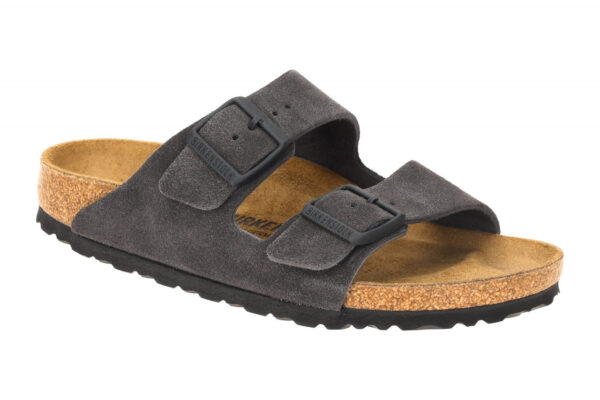 Birkenstock ARIZONA BS 1028592 dunkel-grau - bequeme Pantolette f?r Damen