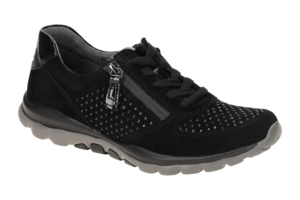 Gabor ROLLINGSOFT 56.968.87 schwarz - sportliche Halbschuhe f?r Damen