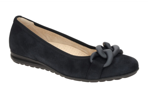 Gabor FLORENZ 52.625.36 dunkel-blau - Ballerina - Halbschuhe - Slipper f?r Damen