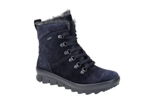 Legero NOVARA 2-000503-8000 dunkel-blau - Winterstiefel f?r Damen