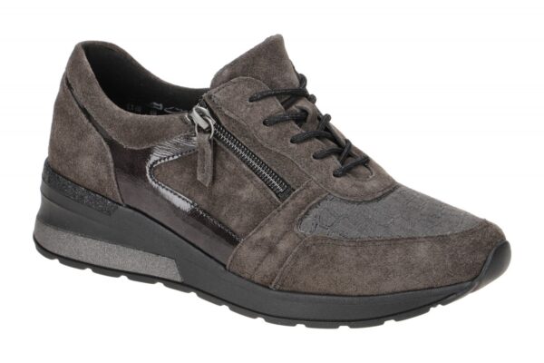 Waldl?ufer 939H01 606 052 dunkel-grau - bequeme Halbschuhe f?r Damen