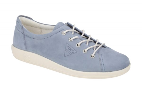 Ecco SOFT 2.0 20650302646 hell-blau - bequeme Halbschuhe f?r Damen