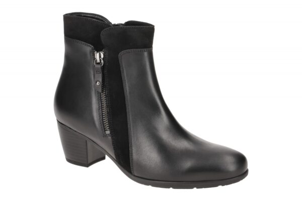 Gabor 35.520.27 schwarz - elegante Stiefelette f?r Damen