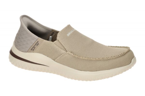 Skechers DELSON 3.0 210604 TPE taupe - Slipper f?r Herren