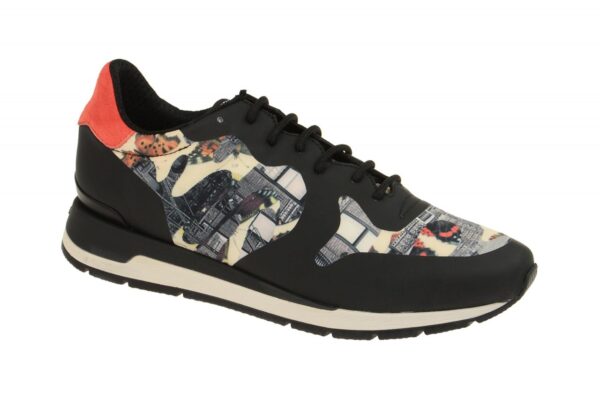 Geox Respira Shahira Sneakers in schwarz print - Camotartan Design