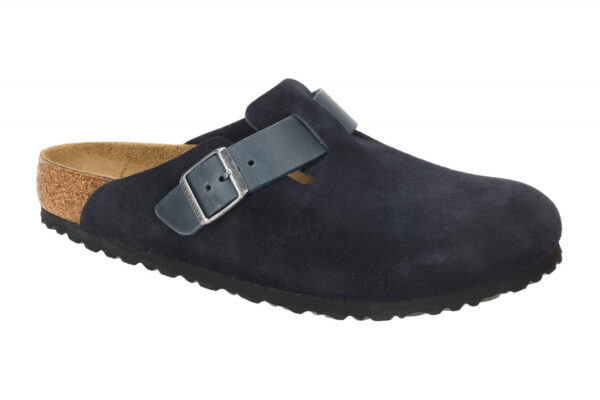 Birkenstock BOSTON BS 1028210 dunkel-blau - bequeme Pantoletten f?r Herren