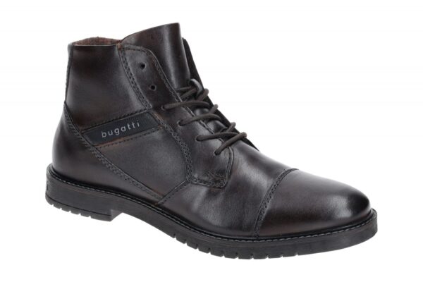 bugatti Caj Stiefelette Schn?r Boots dunkelbraun 8373A