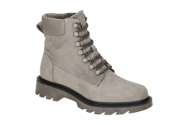 Tamaris Lace Up Boots Stiefel grau Leder 1-25909-41