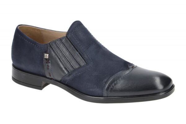 Bello BL539 navy dunkel-blau - elegante Slipper f?r Herren