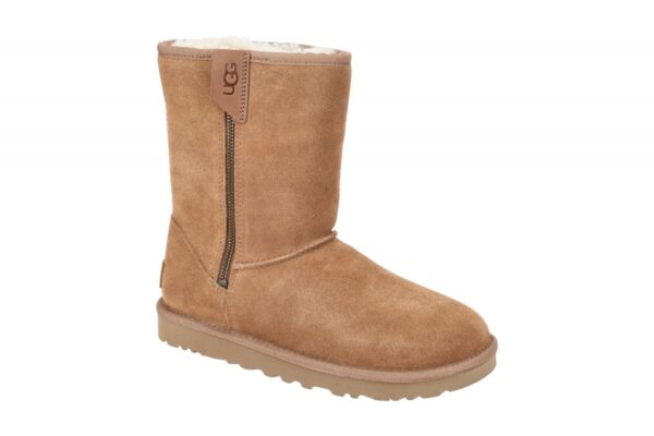 UGG CLASSIC SHORT BAILEY ZIP 1144043 CHE hell-braun - Winterstiefel f?r Damen