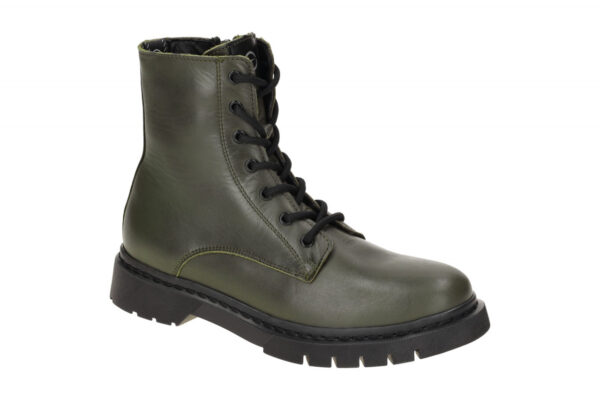 Tamaris Stiefel Lace Up Boots gr?n olive Leder 1-25269-41